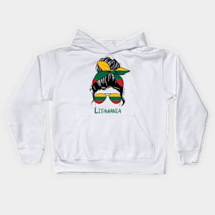 Lithuania girl, Lithuania Flag, Lithuania gift heritage,  Lithuanian girlfriend, Kids Hoodie